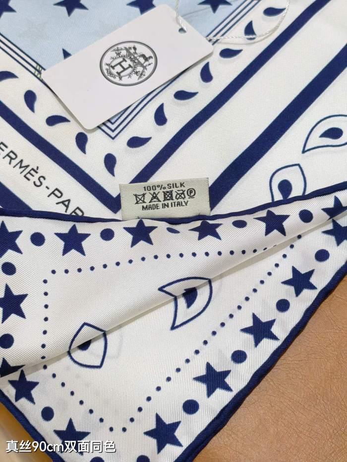 Hermes Silk make scarf SHMS2539 90*90cm