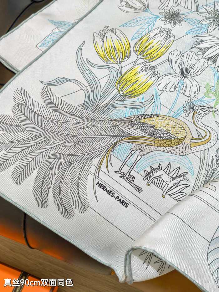 Hermes Silk make scarf SHMS2529 90*90cm