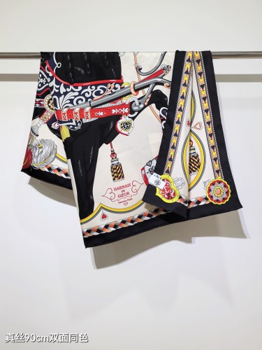 Hermes Silk make scarf SHMS2534 90*90cm