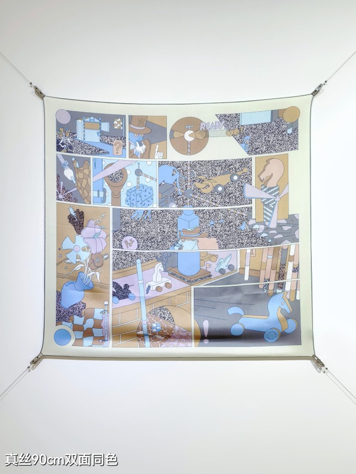 Hermes Silk make scarf SHMS2514 90*90cm