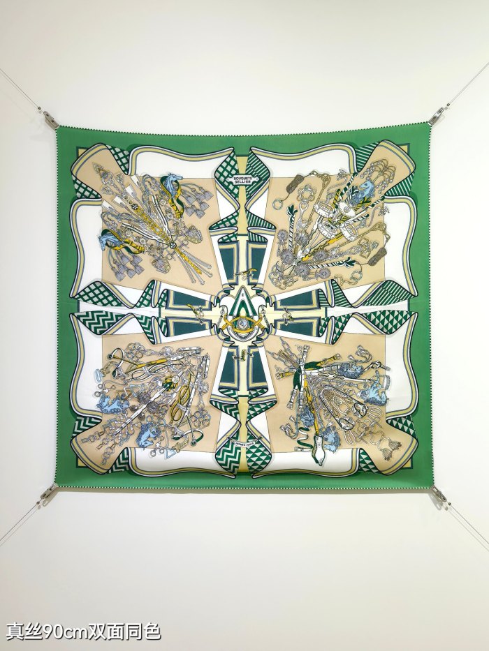 Hermes Silk make scarf SHMS2515 90*90cm