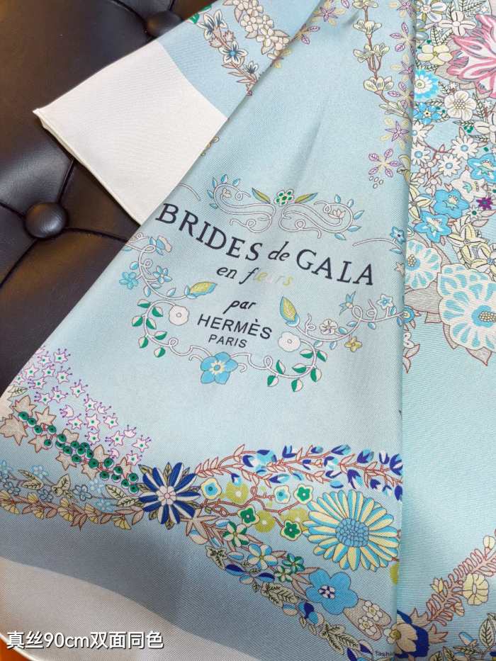Hermes Silk make scarf SHMS2524 90*90cm
