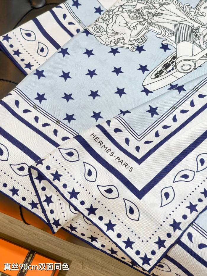 Hermes Silk make scarf SHMS2539 90*90cm