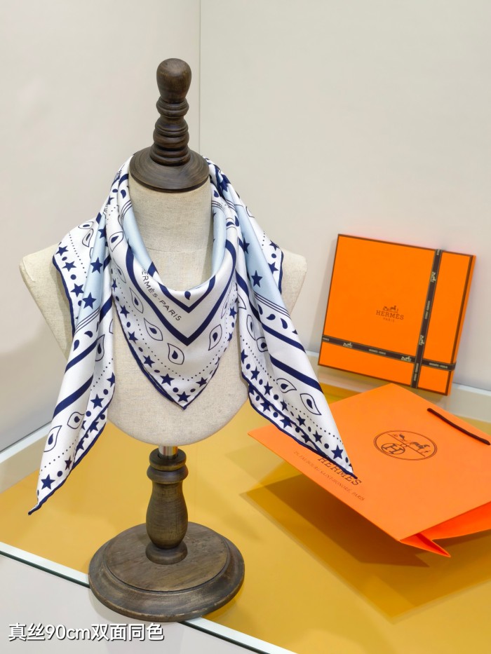 Hermes Silk make scarf SHMS2539 90*90cm