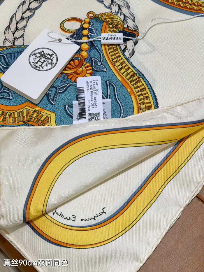 Hermes Silk make scarf SHMS2532 90*90cm