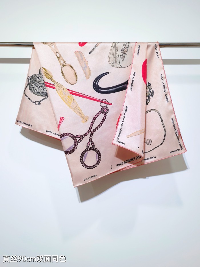 Hermes Silk make scarf SHMS2517 90*90cm