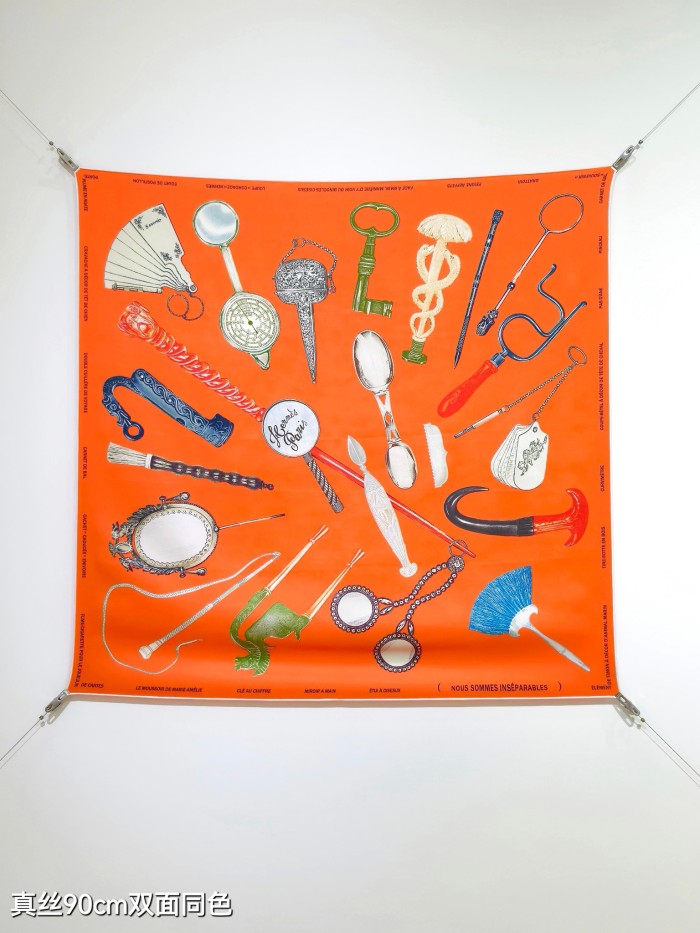 Hermes Silk make scarf SHMS2517 90*90cm