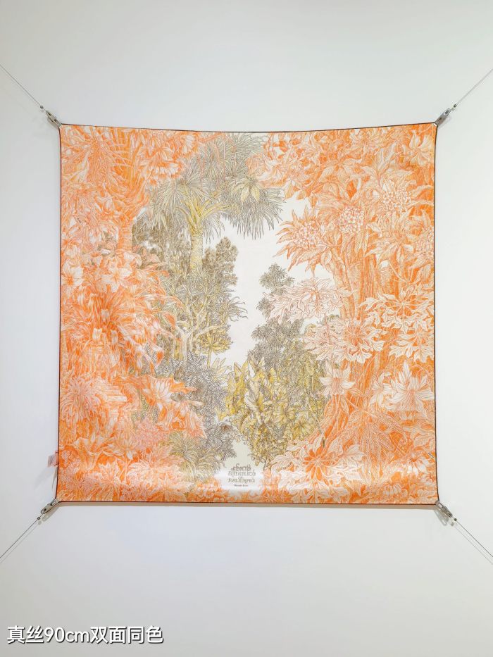 Hermes Silk make scarf SHMS2526 90*90cm