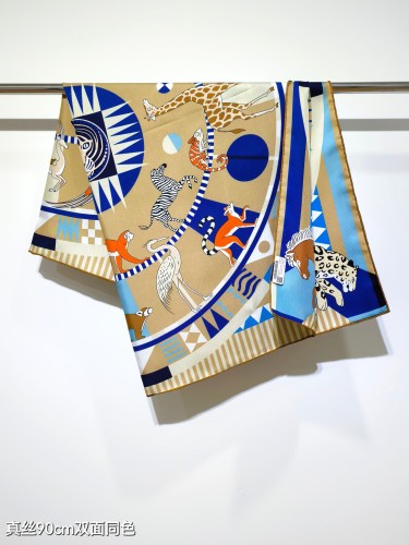 Hermes Silk make scarf SHMS2512 90*90cm