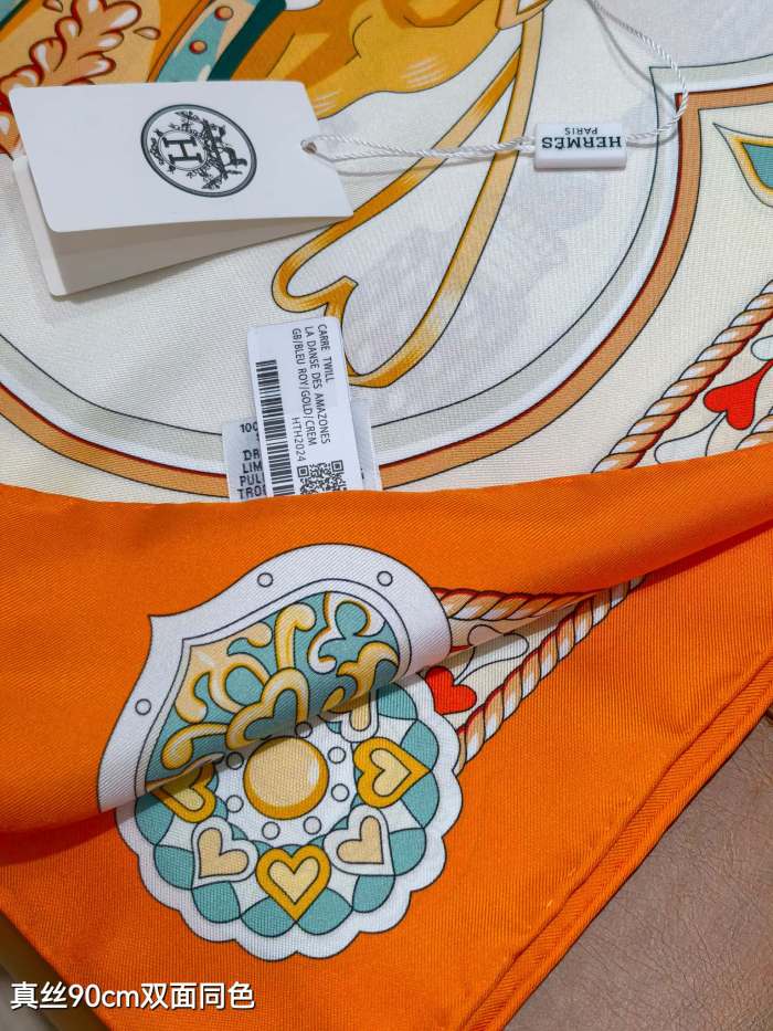 Hermes Silk make scarf SHMS2534 90*90cm