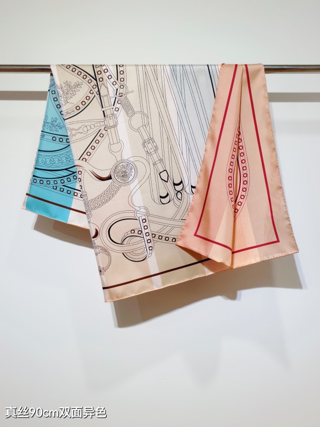 Hermes Silk make scarf SHMS2536 90*90cm