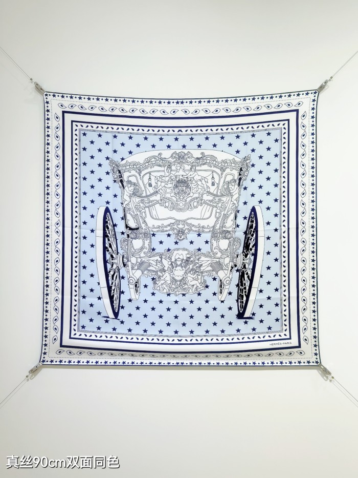 Hermes Silk make scarf SHMS2539 90*90cm