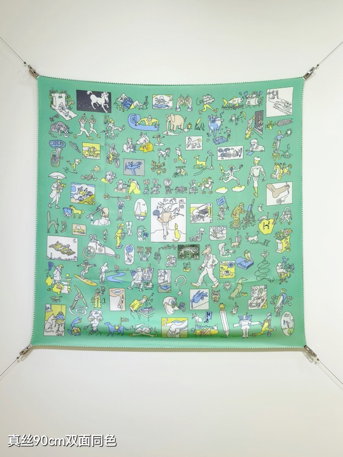 Hermes Silk make scarf SHMS2541 90*90cm