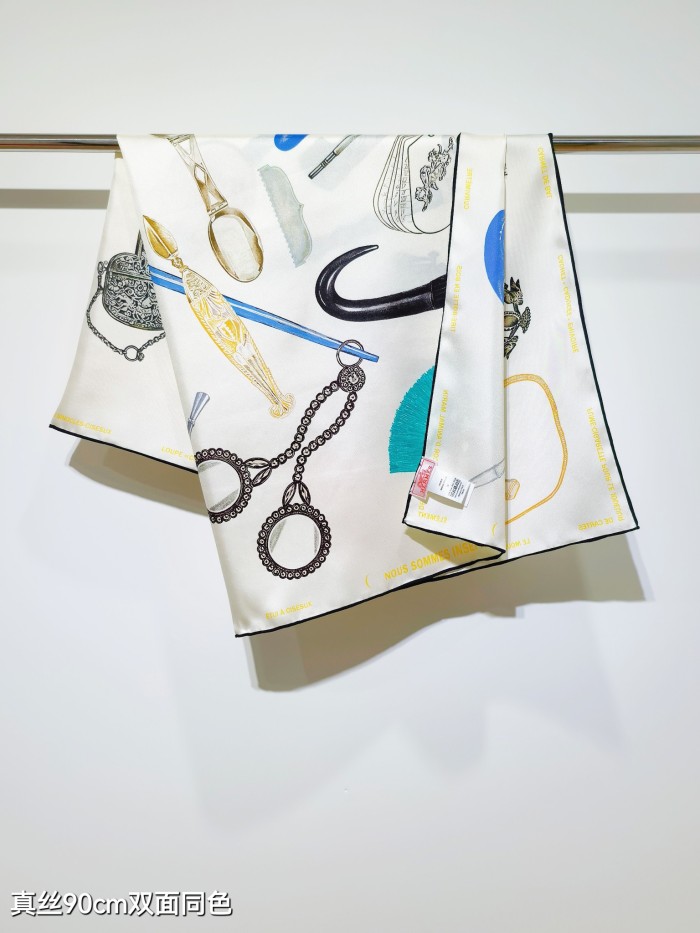 Hermes Silk make scarf SHMS2517 90*90cm