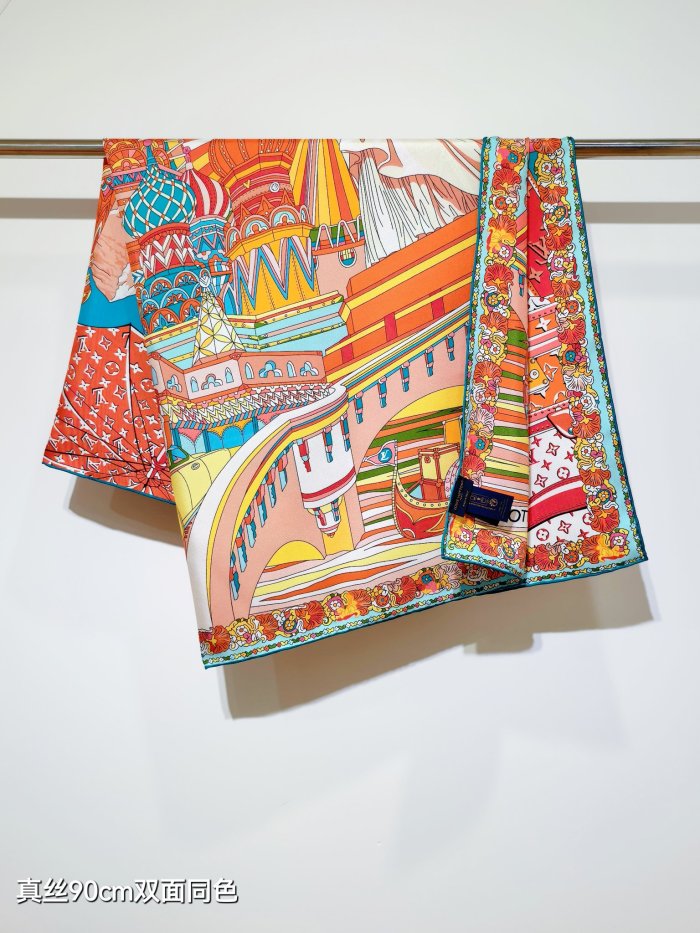 LV Silk make scarf SLV2528 90*90cm