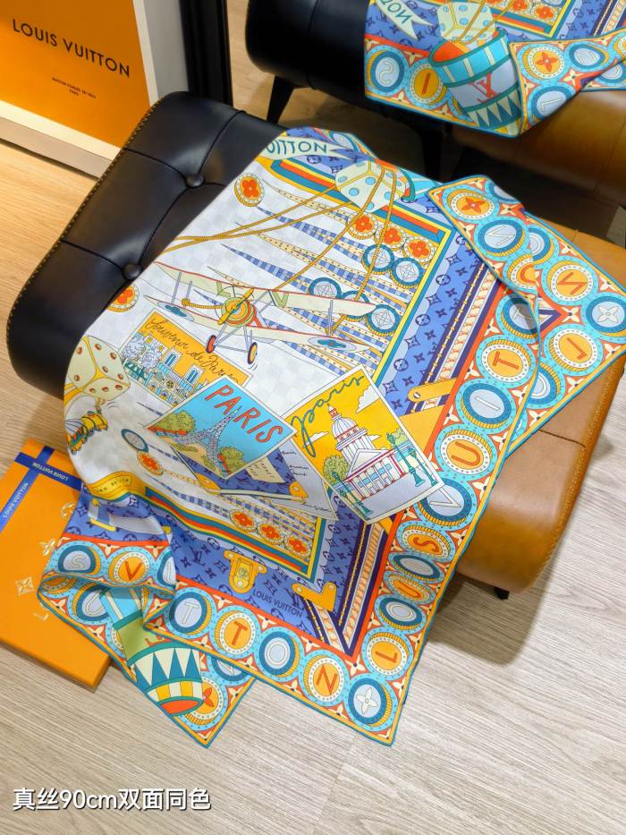 LV Silk make scarf SLV2539 90*90cm