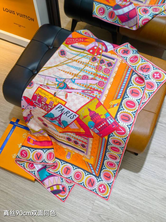 LV Silk make scarf SLV2539 90*90cm