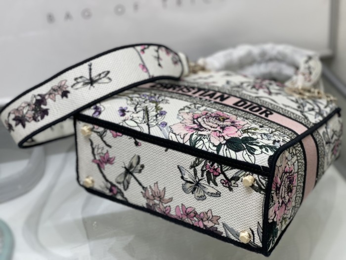 High quality Dior Medium Lady D-Lite Bag 9920 LM003 24cm
