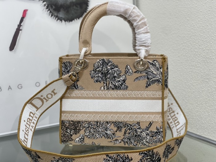 higt quality Dior Medium Lady D-Lite Bag 9920 LM003 24cm