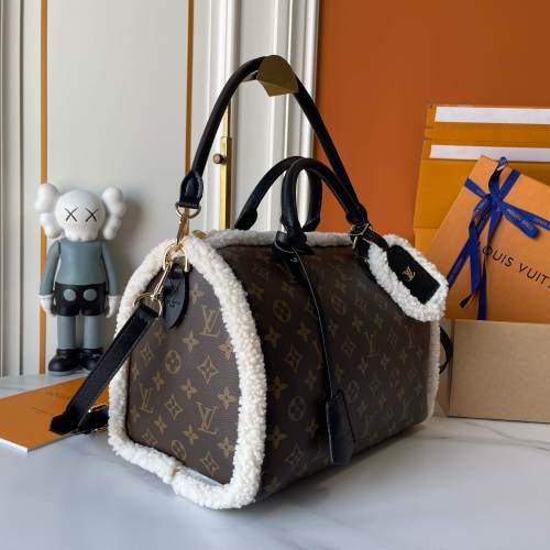 LV Speedy Soft 30 Teddy Bag M26326 LM071 30cm