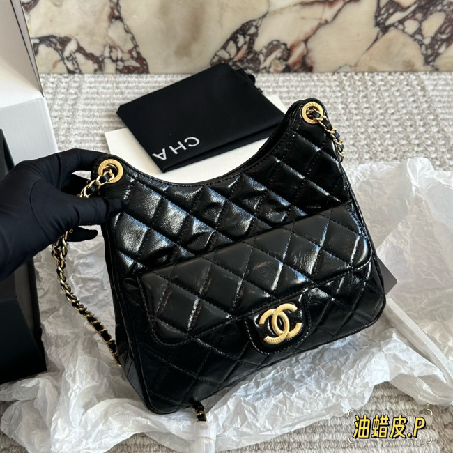Chanel Hobo Shoulder Bag 094 DB082 22cm