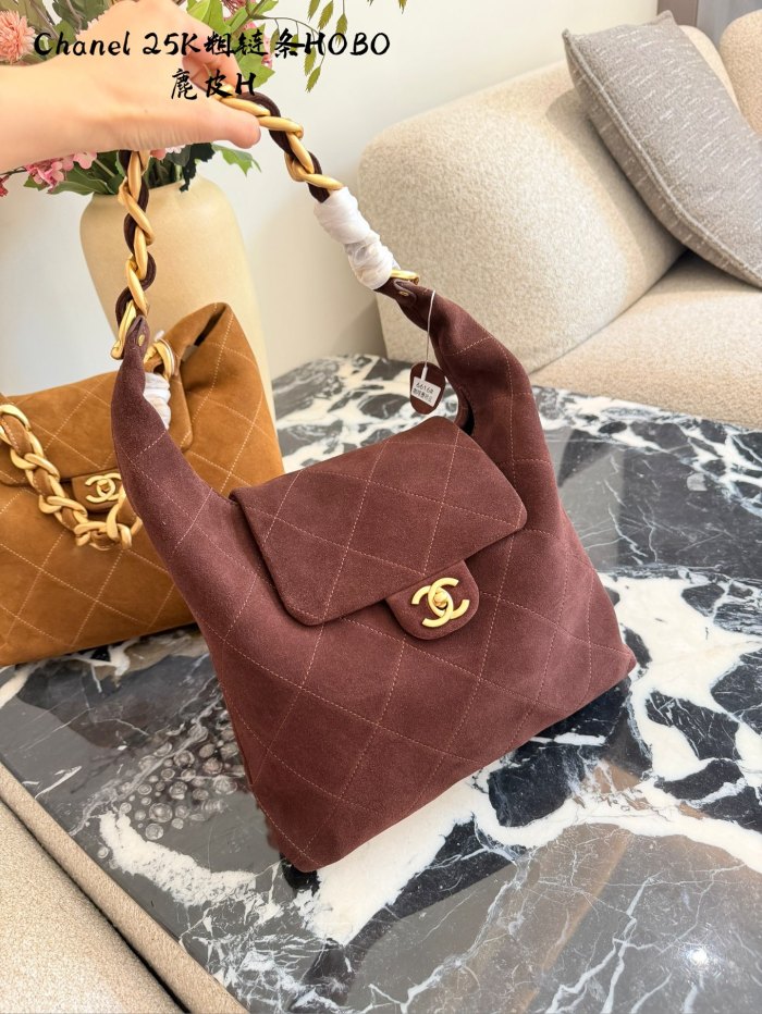Chanel 25K Hobo Bag 108 DB023 20cm