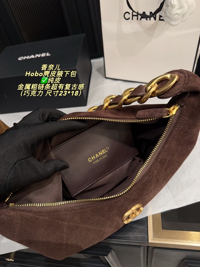 Chanel 25K Hobo Bag 110 DB582 23cm