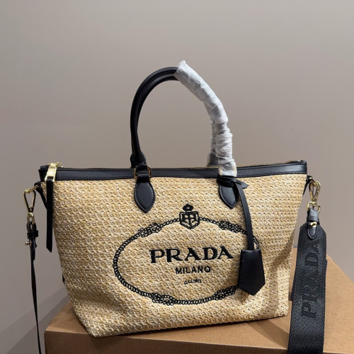 Prada Straw Tote 024 DB581 27cm
