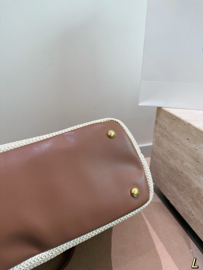 Prada Straw Tote 025 DB571-091 22-35cm