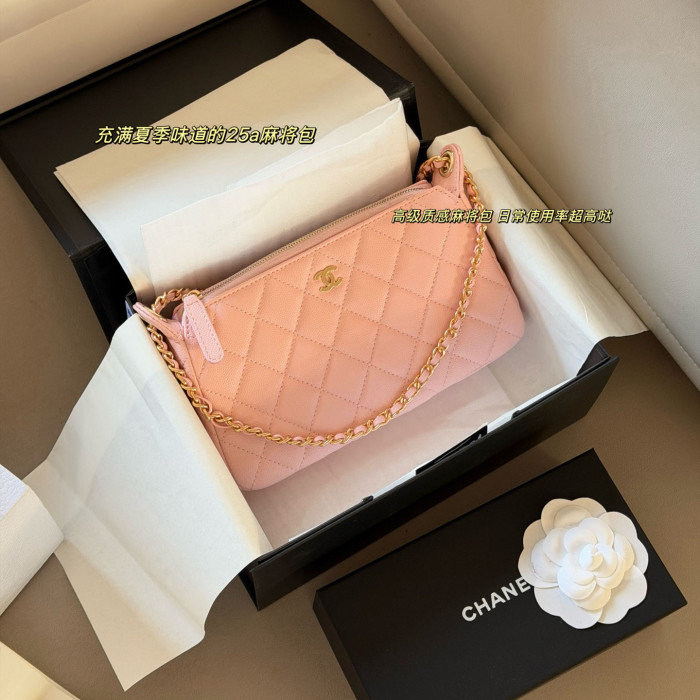 Chanel 25A Shoulder Bag 134 DB561 22cm