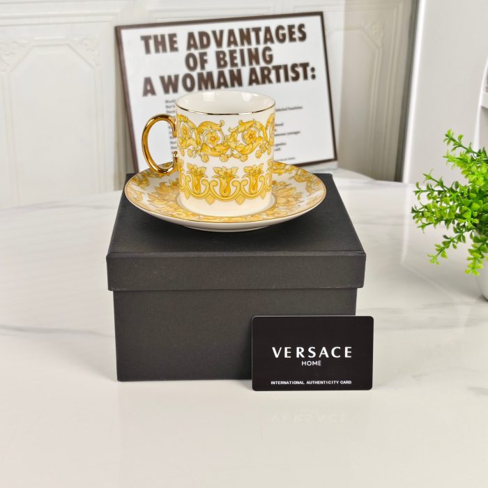 Versace Coffee Cup And Saucer