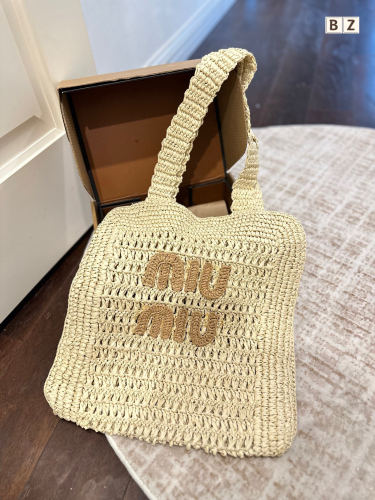 Miu Miu Straw Tote 035 DB021 33cm