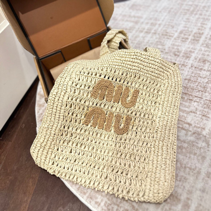 Miu Miu Straw Tote 035 DB021 33cm