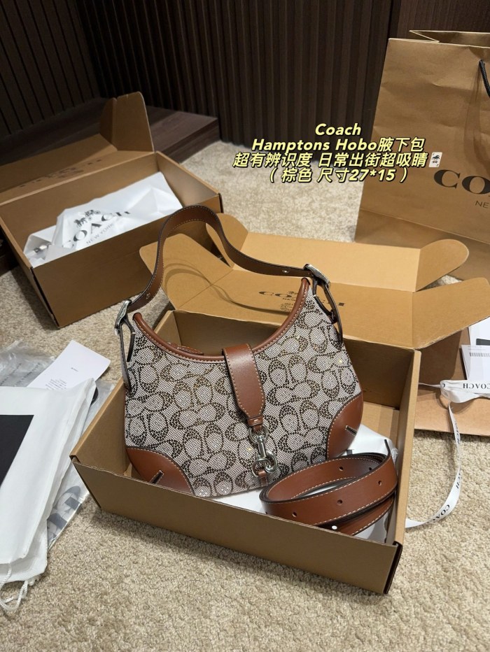 Coach Hamptons Hobo Bag 029 DB532 27cm