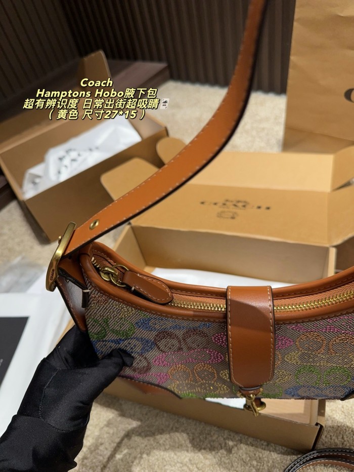 Coach Hamptons Hobo Bag 029 DB532 27cm