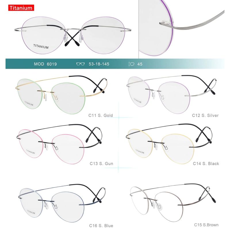 Titanium Glasses 6019, 53-18-145