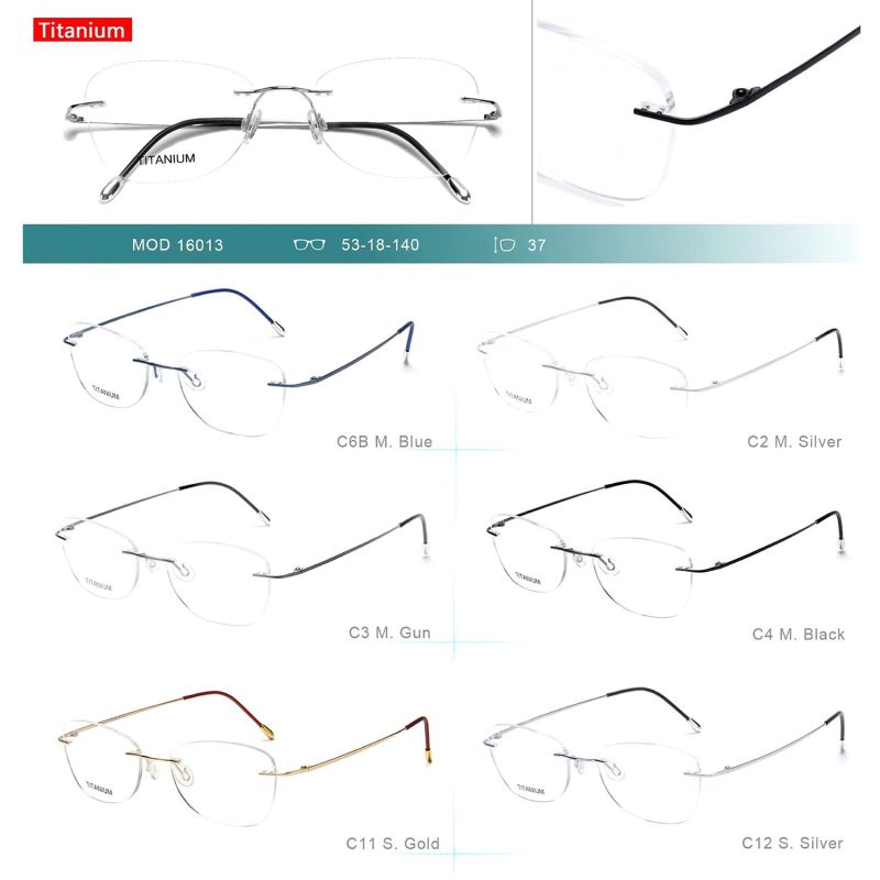 Rimless Eyeglasses 16013, 53-18-140