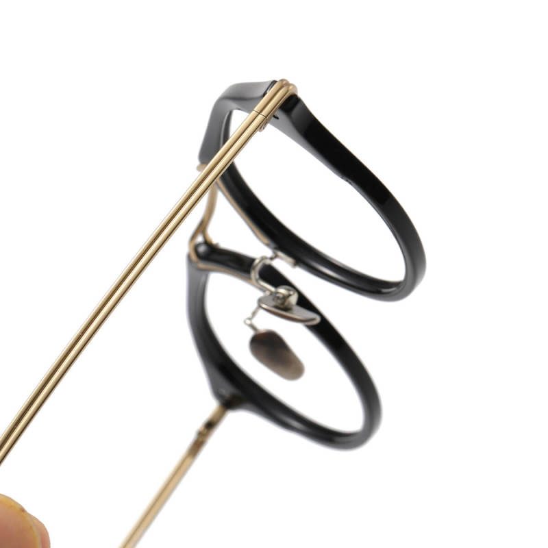 Geometric Titanium & Acetate Glasses KDTX-119