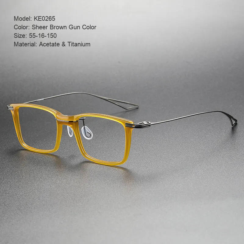 Acetate & Titanium Eyeglasses KE0265, 55-16-150