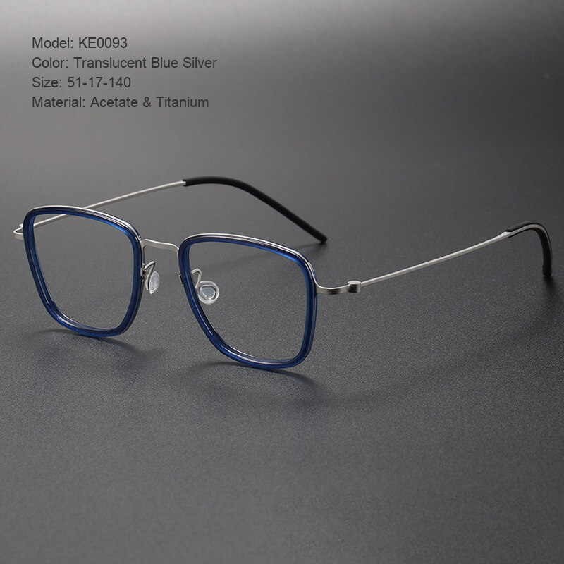 Titanium & Acetate Eyeglasses KE0093, 51-17-140