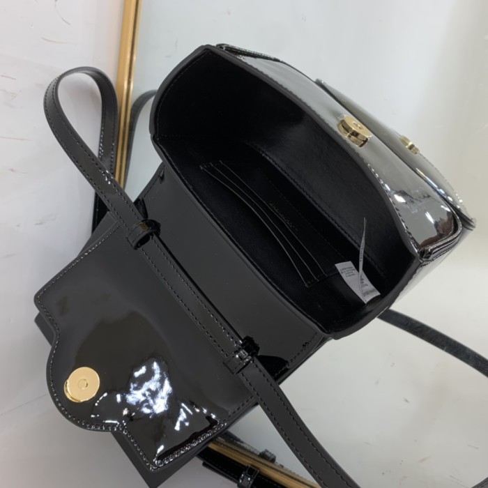 VERSACE Medusa fixed chain carry handle magnetic button shoulder crossbody handbag