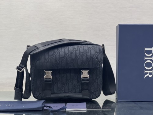 Dior EXPLORER ObliqueMirage Print Adjustable Shoulder Messenger Bag Shoulder Crossbody Men's Black