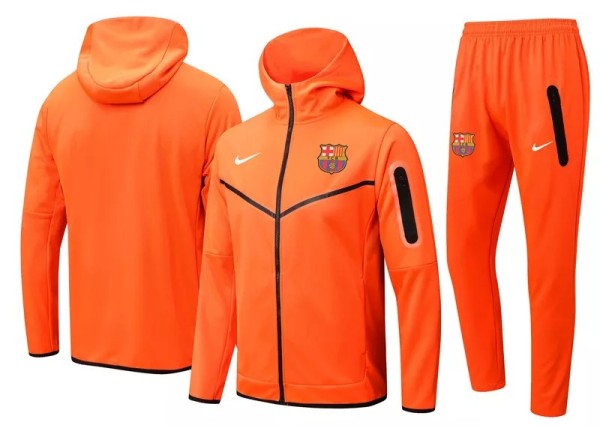 22-23 BAR Orange Hoodie Jacket Tracksuit#F409