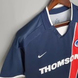 2002-2003 PSG Paris Home Retro Soccer Jersey