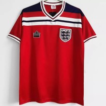 1982 England Away Red Retro Soccer Jersey