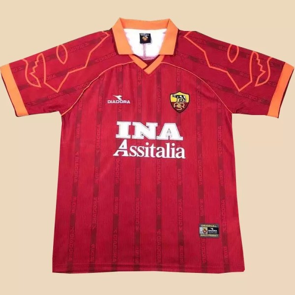 1999-2000 Roma Home Retro Soccer Jersey