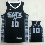 22-23 SA Spurs DEROZAN #10 Black Top Quality Hot Pressing NBA Jersey (Trapeze Edition)