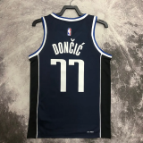 22-23 Dallas Mavericks DONCIC #77 Black Top Quality Hot Pressing NBA Jersey (Trapeze Edition)