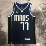 22-23 Dallas Mavericks DONCIC #77 Black Top Quality Hot Pressing NBA Jersey (Trapeze Edition)