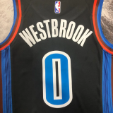 22-23 OKC WESTBROOK #0 Black Top Quality Hot Pressing NBA Jersey